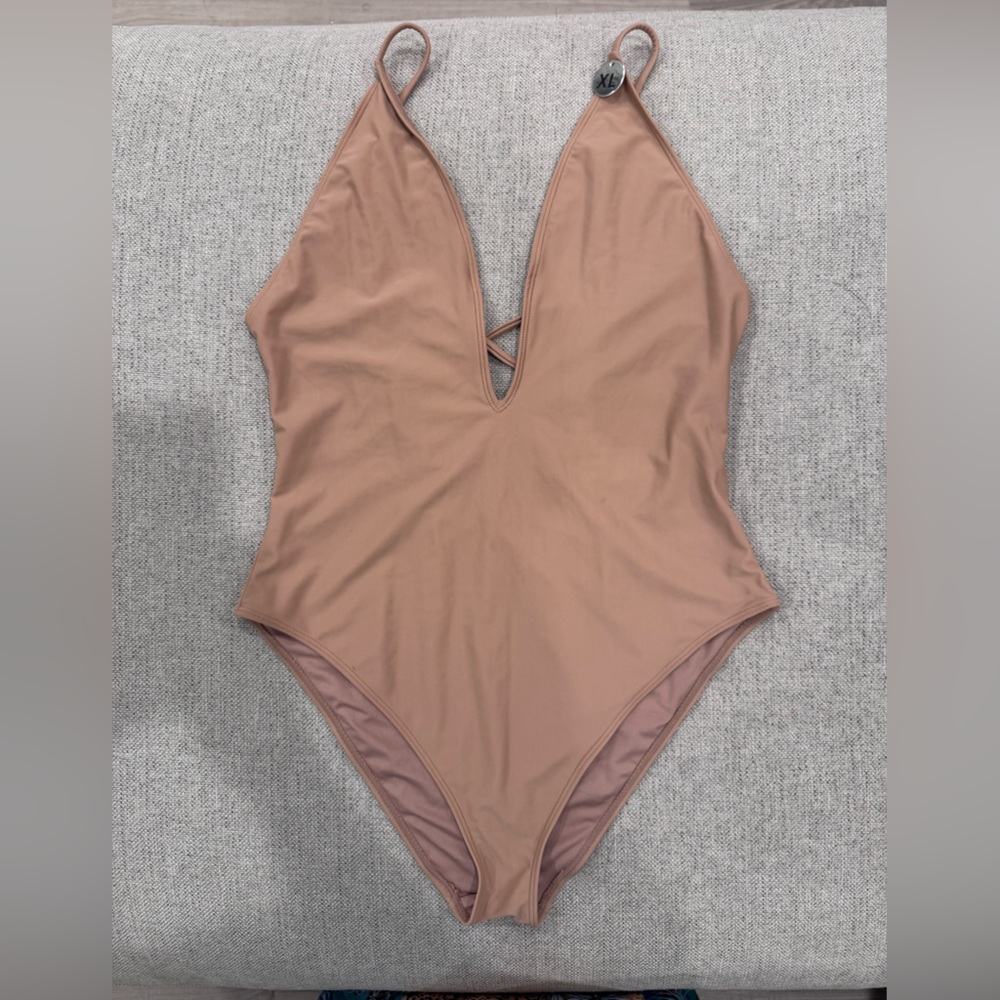 Forever 21 Nude/Tan One-Piece Swimsuit